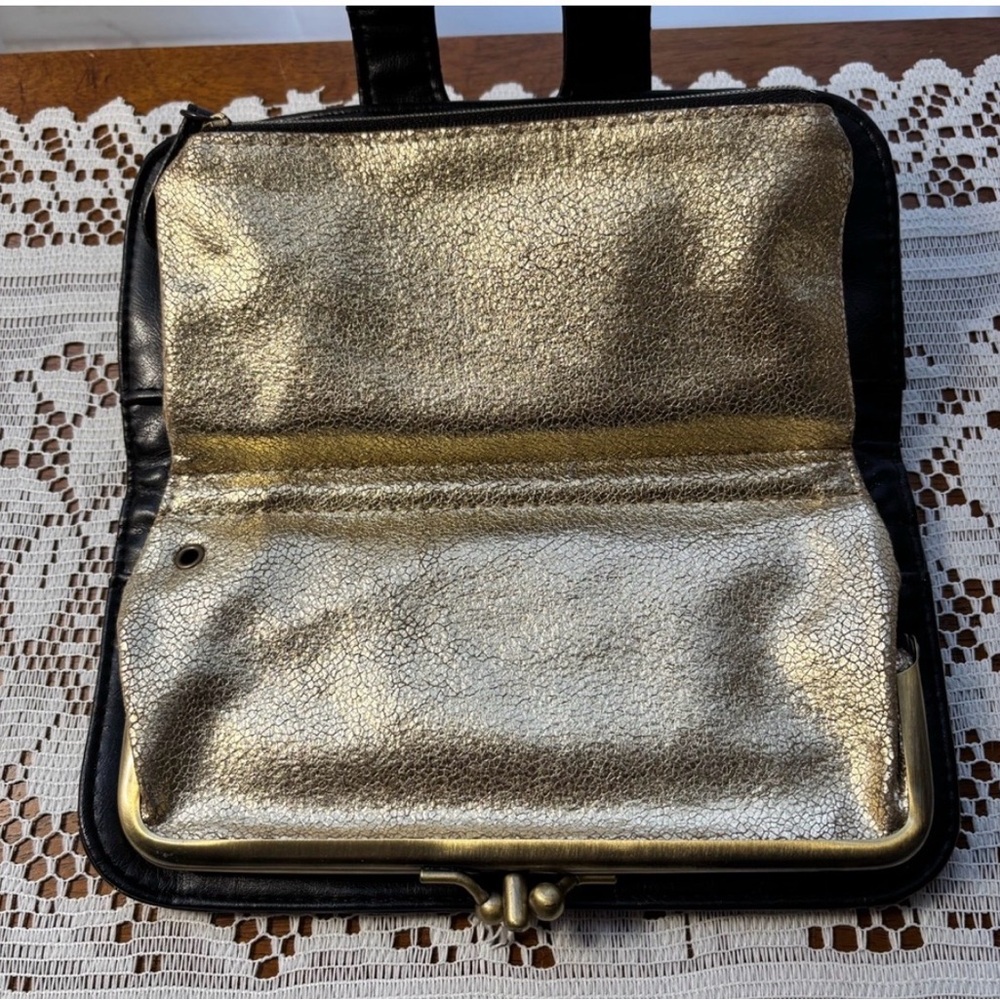 Loungefly Black and Gold Skull Wallet - Picture 4 of 6